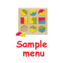 Sample menu